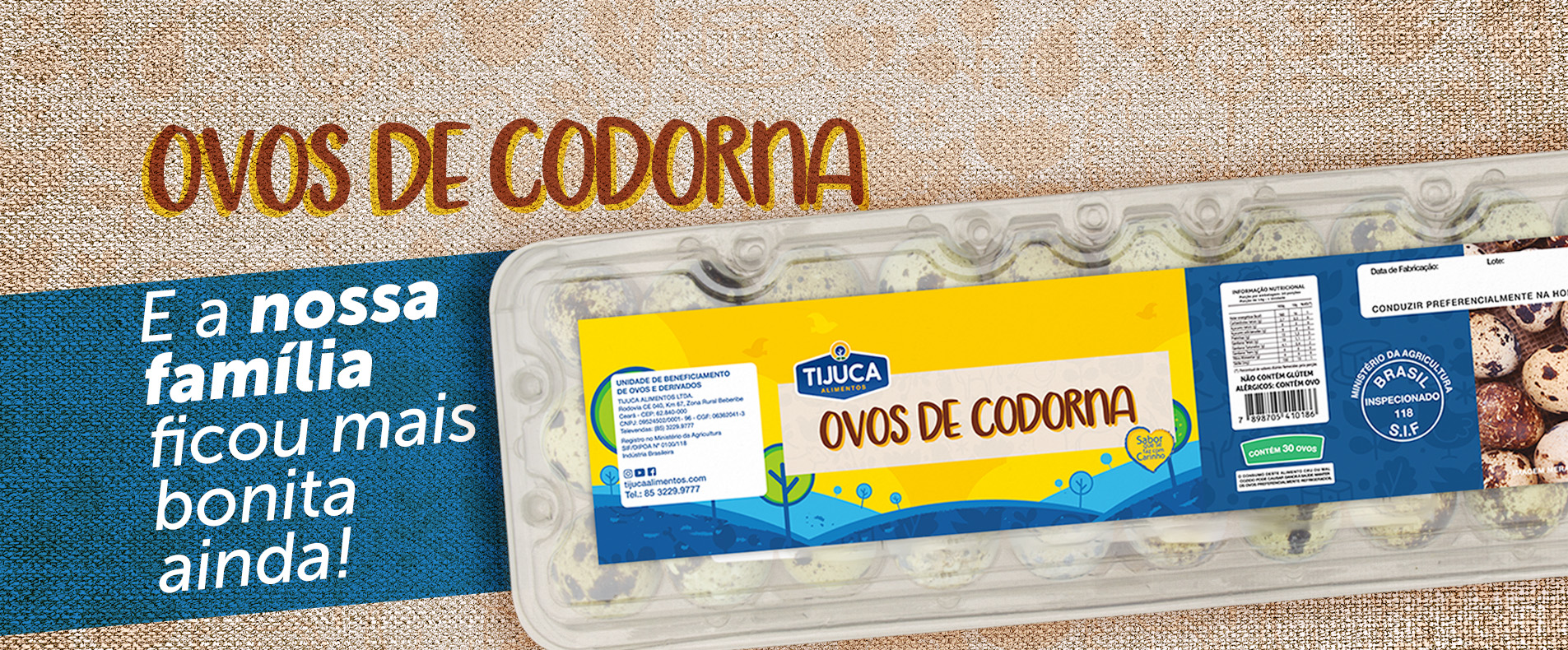 Ovos de Codorna Tijuca Alimentos