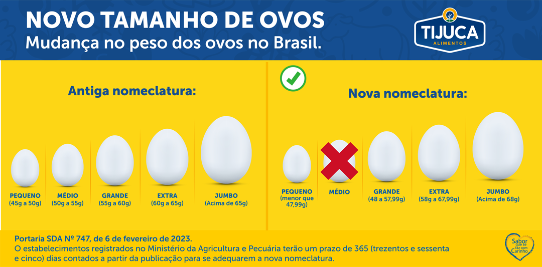“Novas regras para classificação de ovos: entenda as mudanças no supermercado”